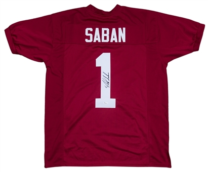 Nick Saban Signed Alabama Crimson Tide Jersey (JSA)